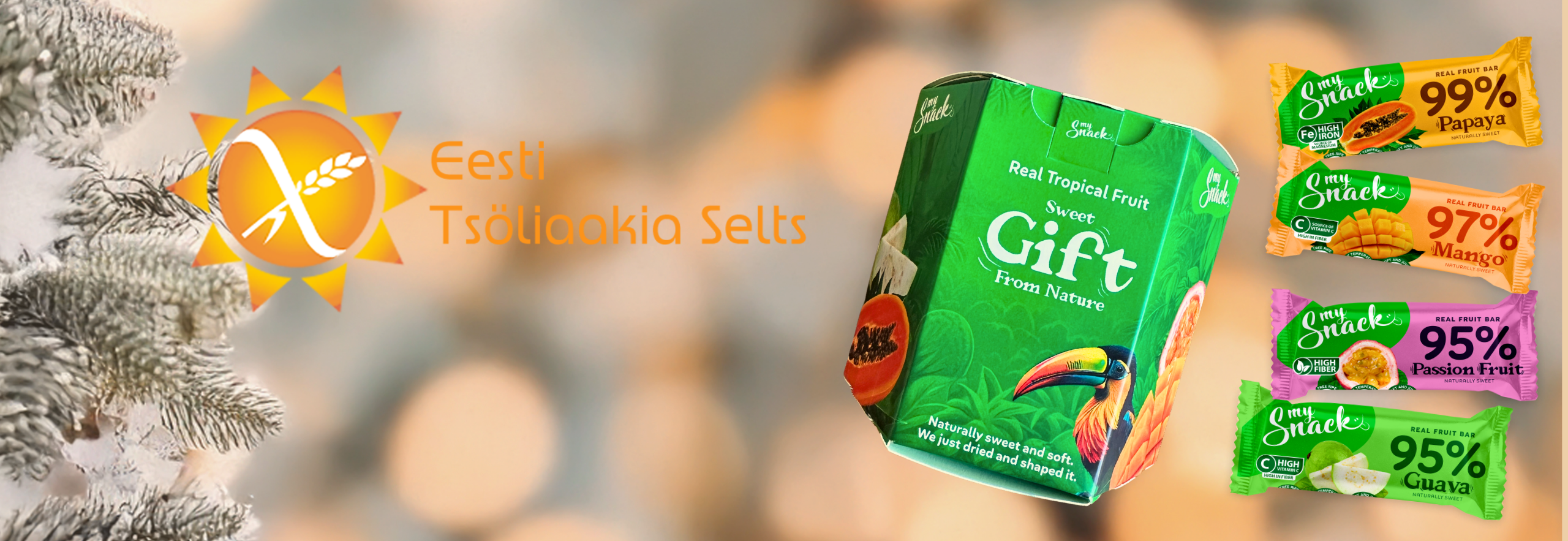 MySnack Keliakiayhdistyksen joulukatalogissa 2025